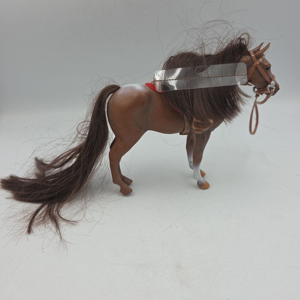 Paradise‎ Horses Brown Toy Horse Figure PK06831 Long Tail Brown Solid Rubber